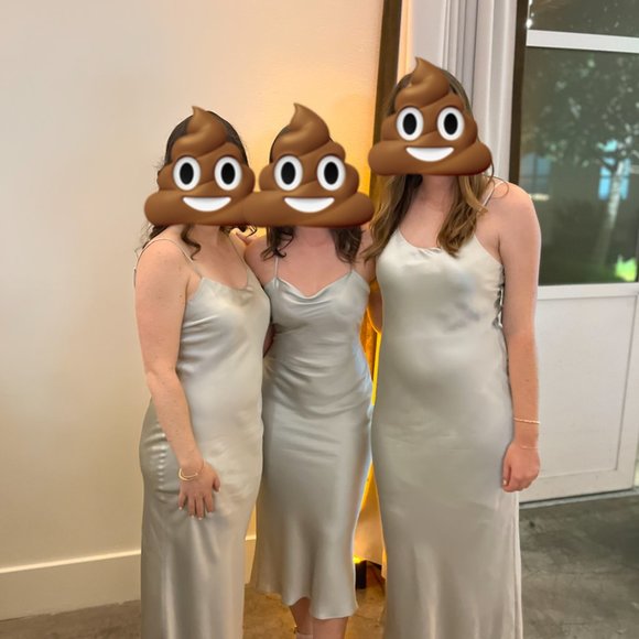 Silk Seafoam Lined A-line "Ricci Slip" Dress - Picture 4 of 7